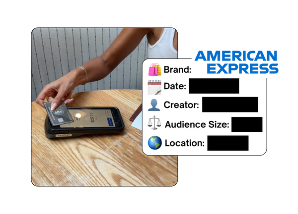 Spotted: American Express in a new paid collab