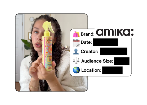 Spotted: Amika in a new paid collab