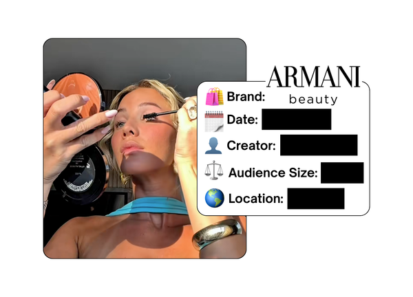 Spotted: Armani Beauty in a new paid collab