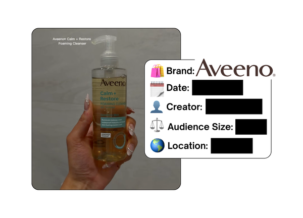 Spotted: Aveeno in a new paid collab