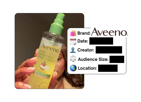 Spotted: Aveeno in a new paid collab