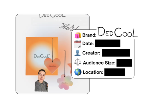 Spotted: DedCool in a new paid collab