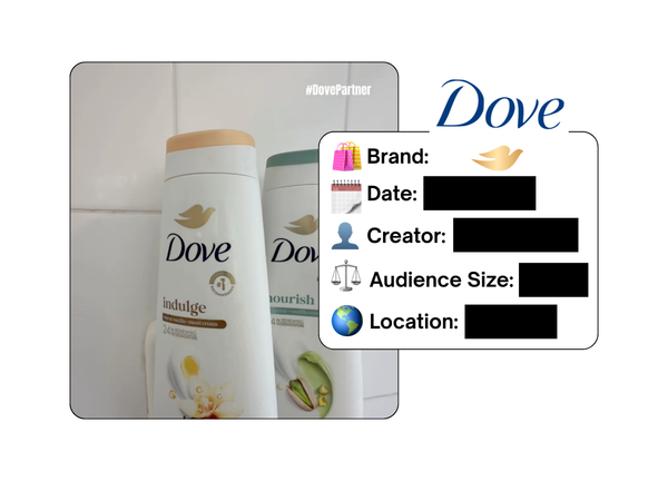 Spotted: Dove in a new paid collab