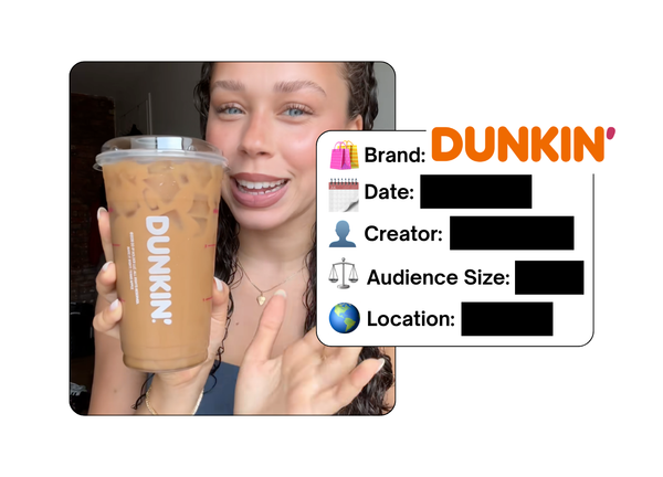Spotted: Dunkin' in a new paid collab