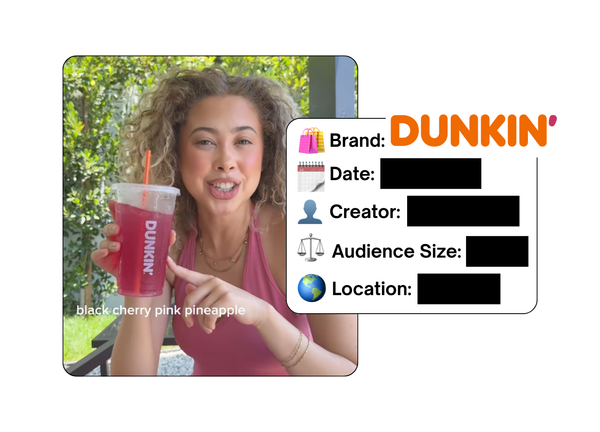 Spotted: Dunkin' in a new paid collab