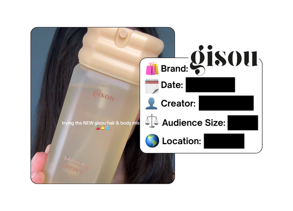 Spotted: Gisou in a new paid collab