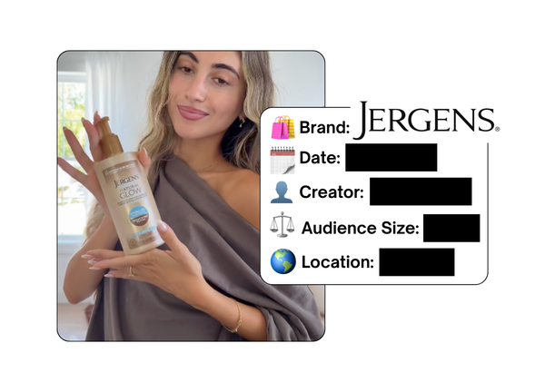 Spotted: Jergens in a new paid collab