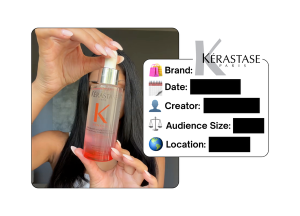 Spotted: Kerastase in a new paid collab