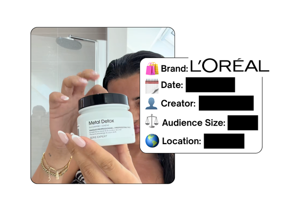 Spotted: L'Oreal in a new paid collab