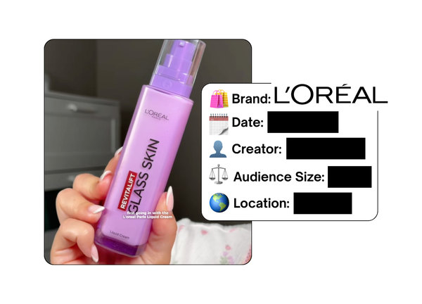 Spotted: L’Oreal in a new paid collab