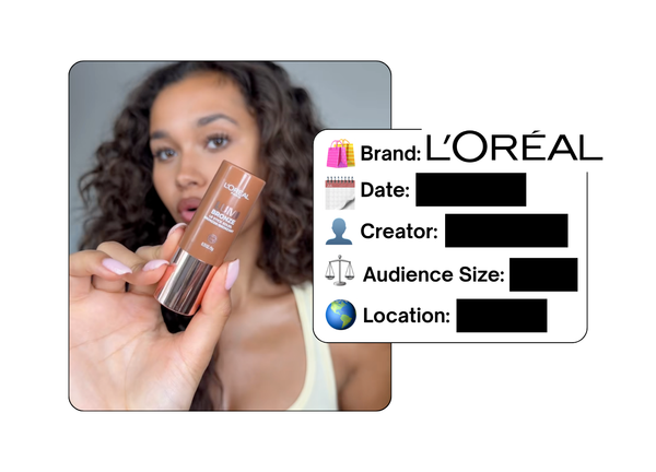 Spotted: L'Oreal in a new paid collab