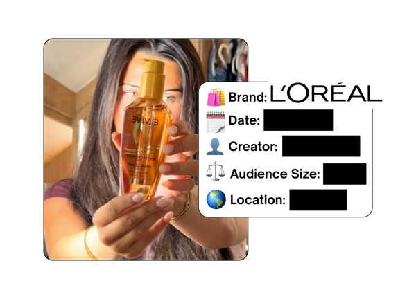 Spotted: L'Oreal in a new paid collab