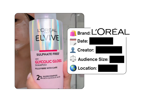 Spotted: L'Oreal in a new paid collab