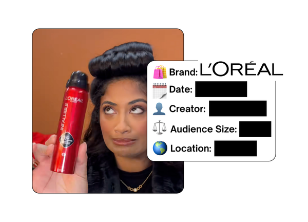 Spotted: L'Oreal in a new paid collab