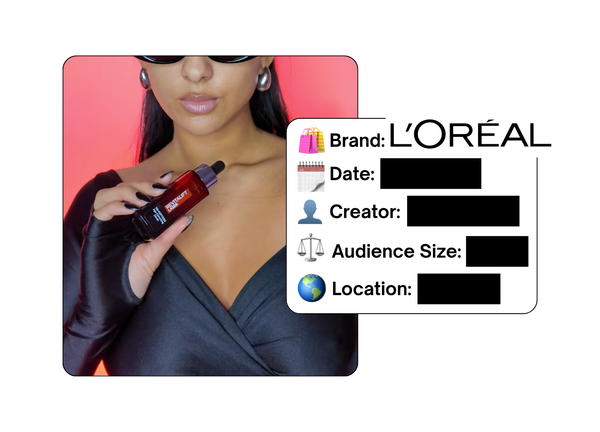 Spotted: L'Oreal in a new paid collab