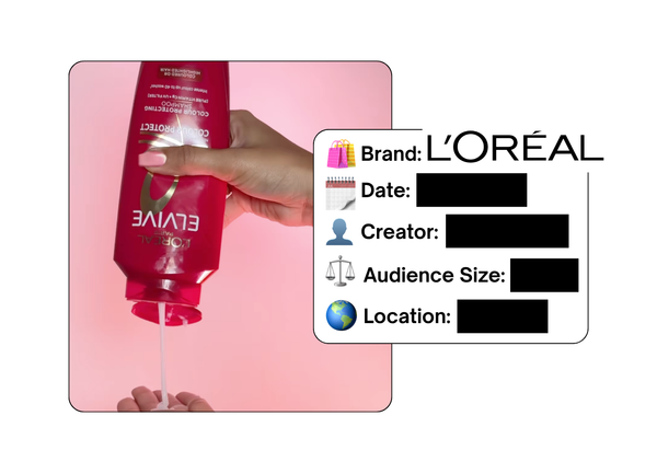 Spotted: L'Oreal in a new paid collab