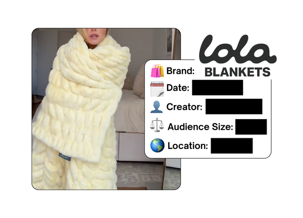 Spotted: Lola Blankets in a new paid collab