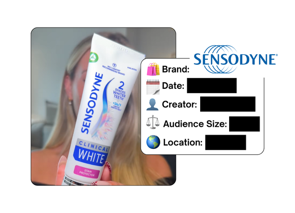 Spotted: Sensodyne in a new paid collab