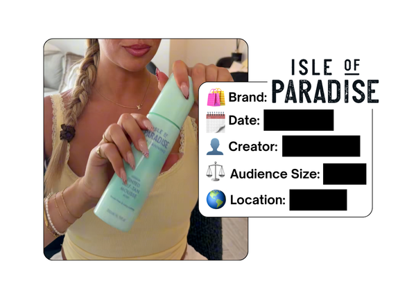 Spotted: Isle of Paradise in a new paid collab