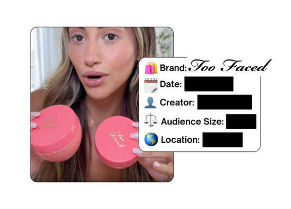 Spotted: Too Faced in a new paid collab