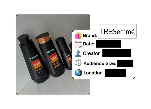 Spotted: TRESemmé in a new paid collab