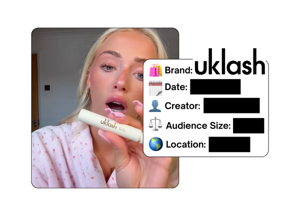 Spotted: UKLASH in a new paid collab