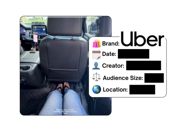Spotted: Uber in a new paid collab