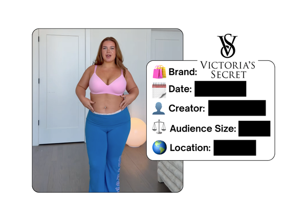 Spotted: Victoria's Secret in a new paid collab