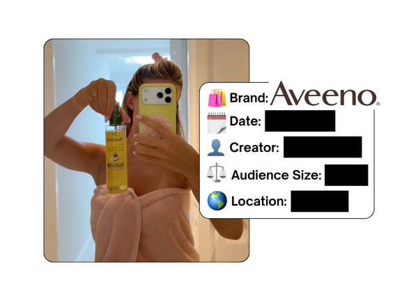 Spotted: Aveeno in a new paid collab