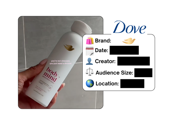 Spotted: Dove in a new paid collab