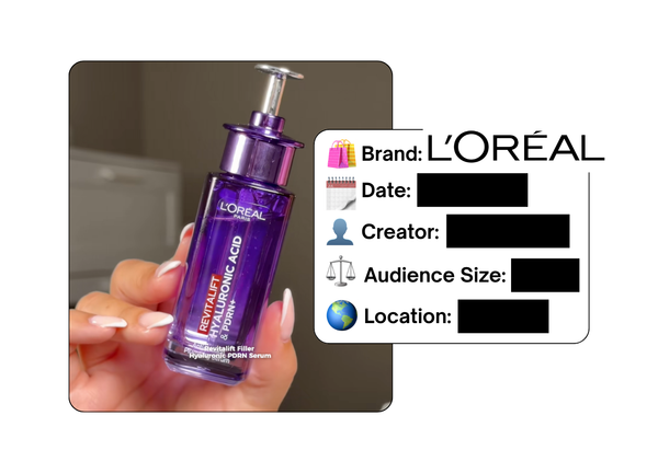 Spotted: L'Oreal in a new paid collab