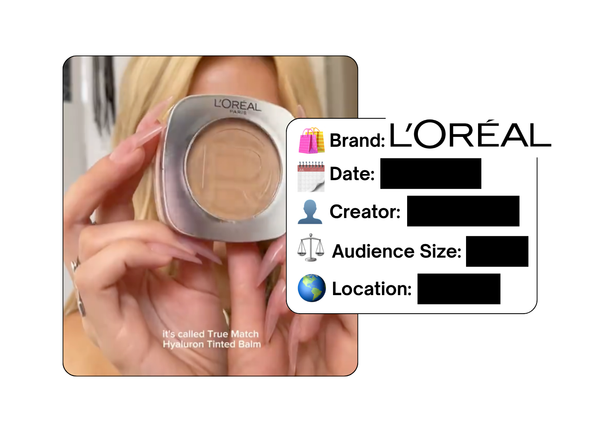 Spotted: L'Oreal in a new paid collab