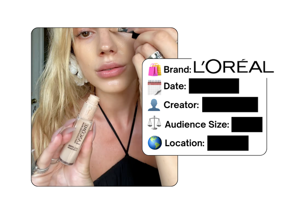 Spotted: L'Oreal in a new paid collab