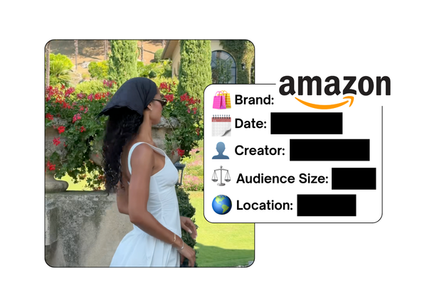 Spotted: Amazon in a new paid collab