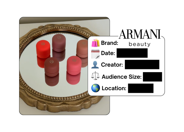 Spotted: Armani Beauty in a new paid collab