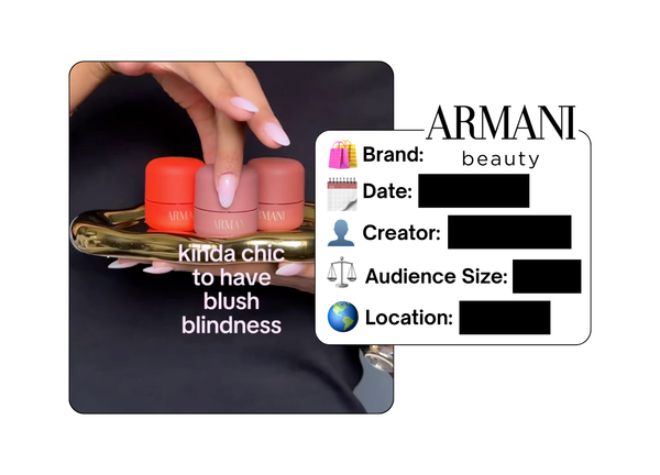 Spotted: Armani Beauty in a new paid collab