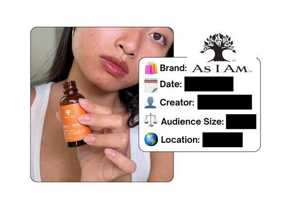 Spotted: As I Am in a new paid collab