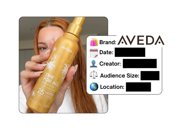 Spotted: Aveda in a new paid collab