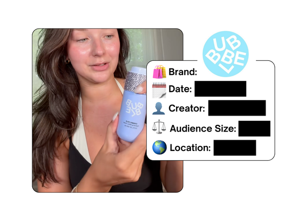 Spotted: Bubble Skincare in a new paid collab