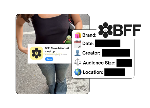 Spotted: Bumble BFF in a new paid collab