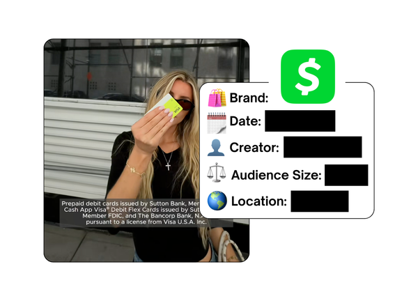 Spotted: Cash App in a new paid collab