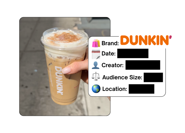 Spotted: Dunkin’ in a new paid collab