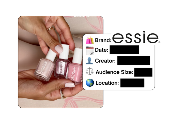 Spotted: Essie in a new paid collab