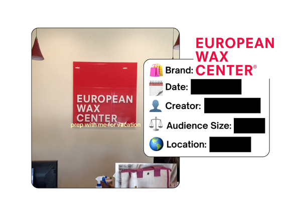 Spotted: European Wax Center in a new paid collab