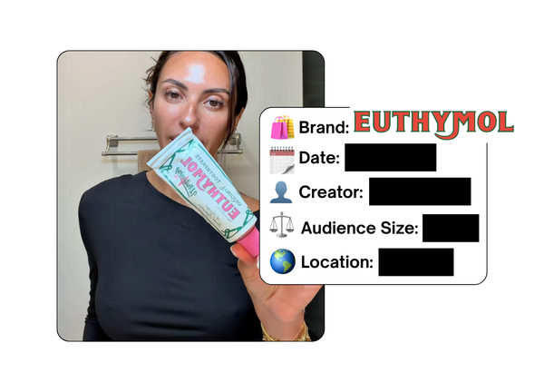 Spotted: Euthymol in a new paid collab