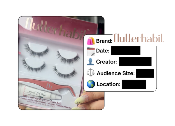 Spotted: Flutterhabit in a new paid collab