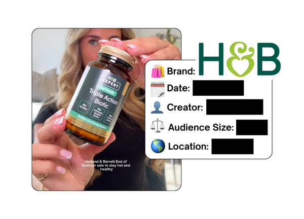 Spotted: Holland & Barrett in a new paid collab