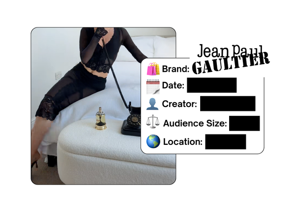 Spotted: Jean Paul Gaultier in a new paid collab