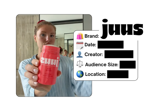 Spotted: Juus Beauty in a new paid collab