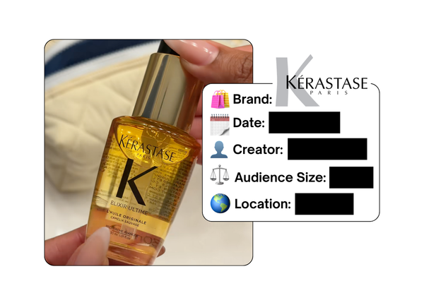 Spotted: Kerastase in a new paid collab